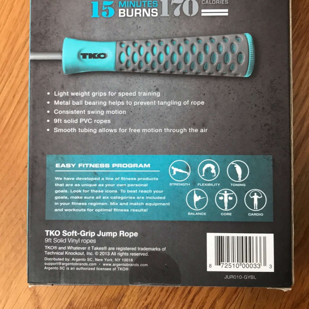 TKO Soft Grip Jump Rope - Picture 8 of 9